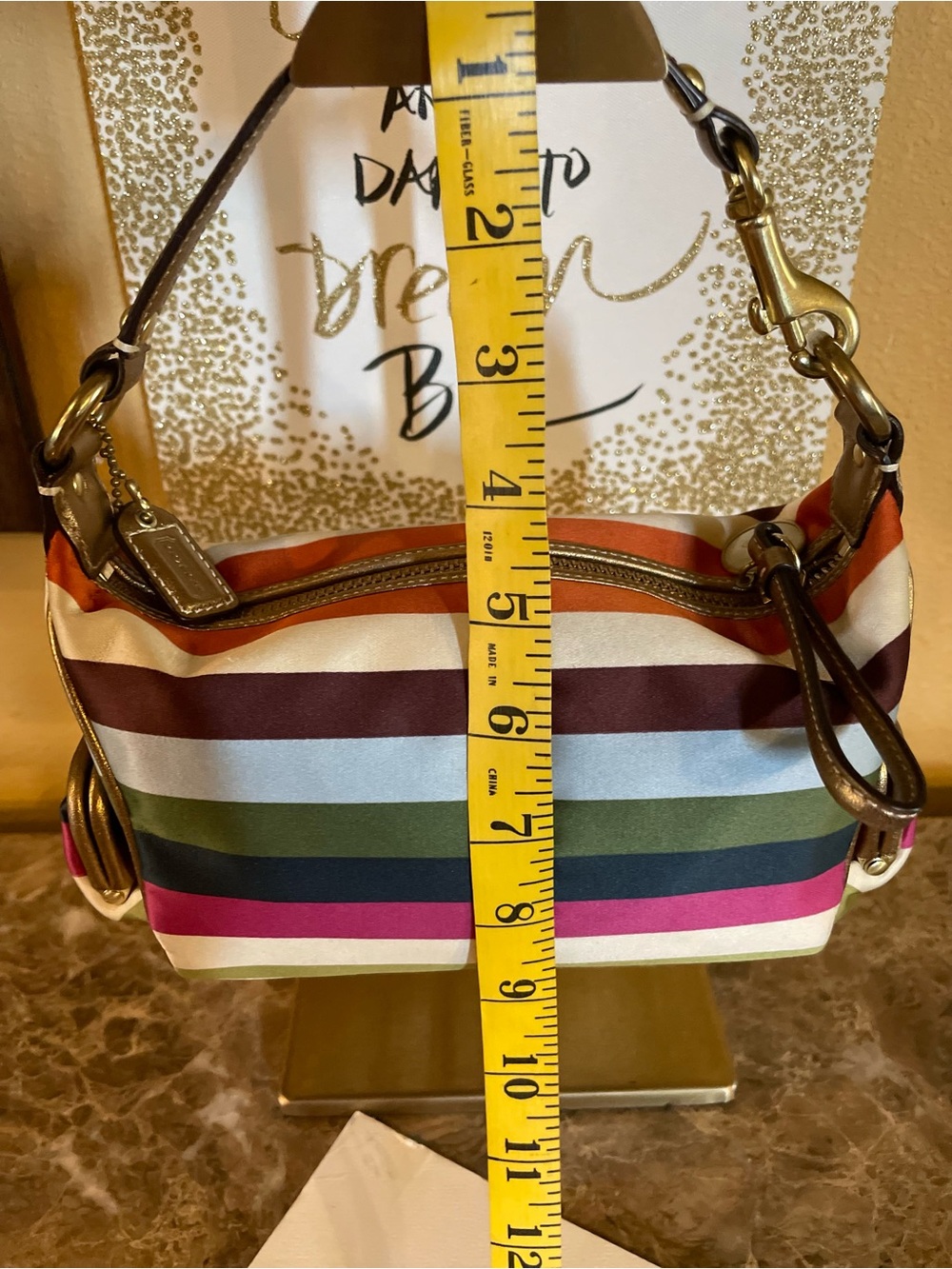 COACH Y2K Legacy Stripe Kisslock Limited Edition Mini Shoulder Bag AND Catalog - Picture 17 of 17